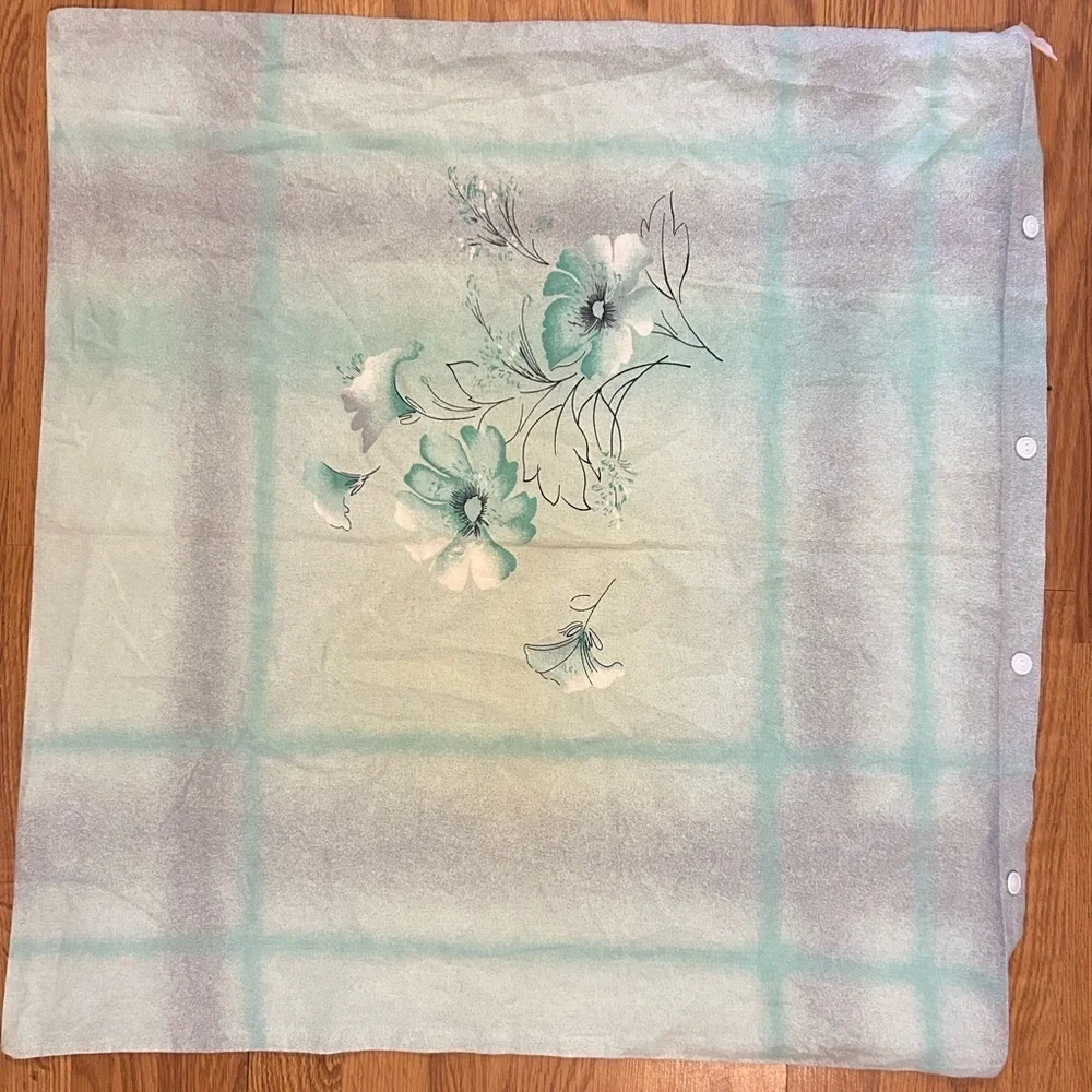 Set of 2 Oversized Vintage Floral Pillow Shams Cotton Cottagecore Pillowcases